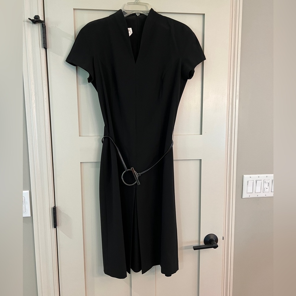 Talbots Black Short Sleeve Dress